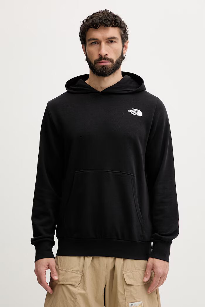 The North Face суичър с качулка мъжки памучен MONTE черен NF0A8GA8JK31