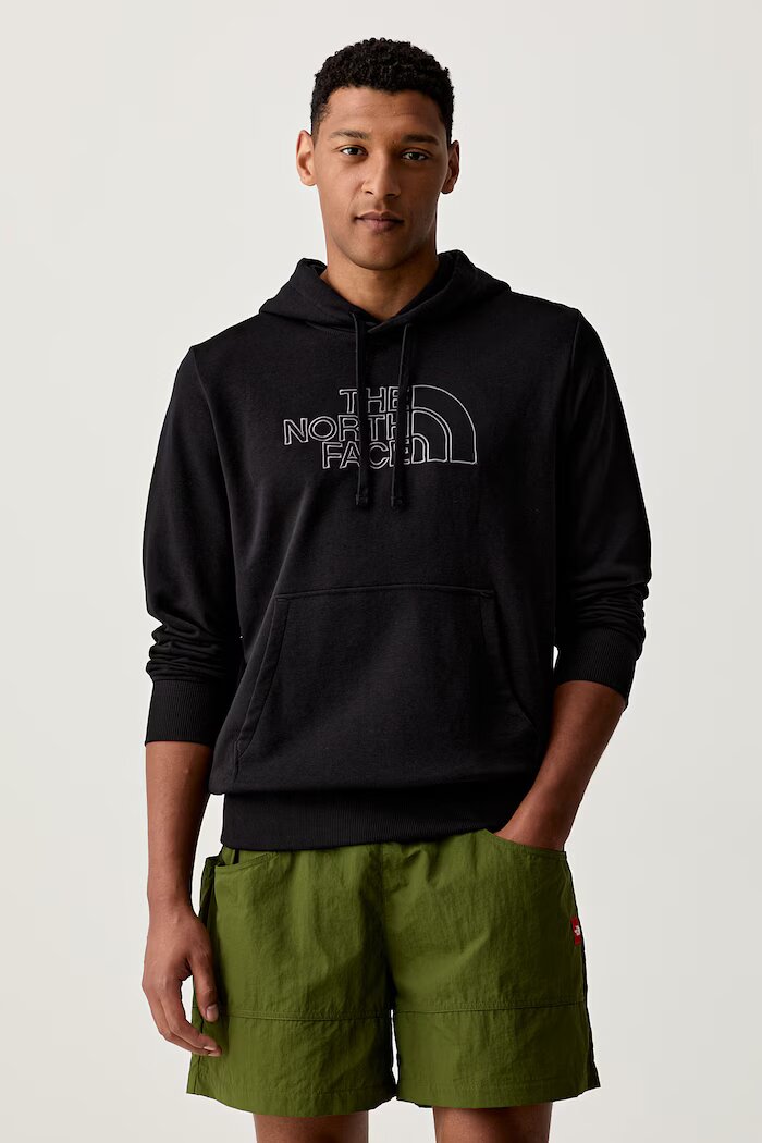 The North Face суичър с качулка мъжки с памук Drew Peak Light черен NF0A8C1BW9O1