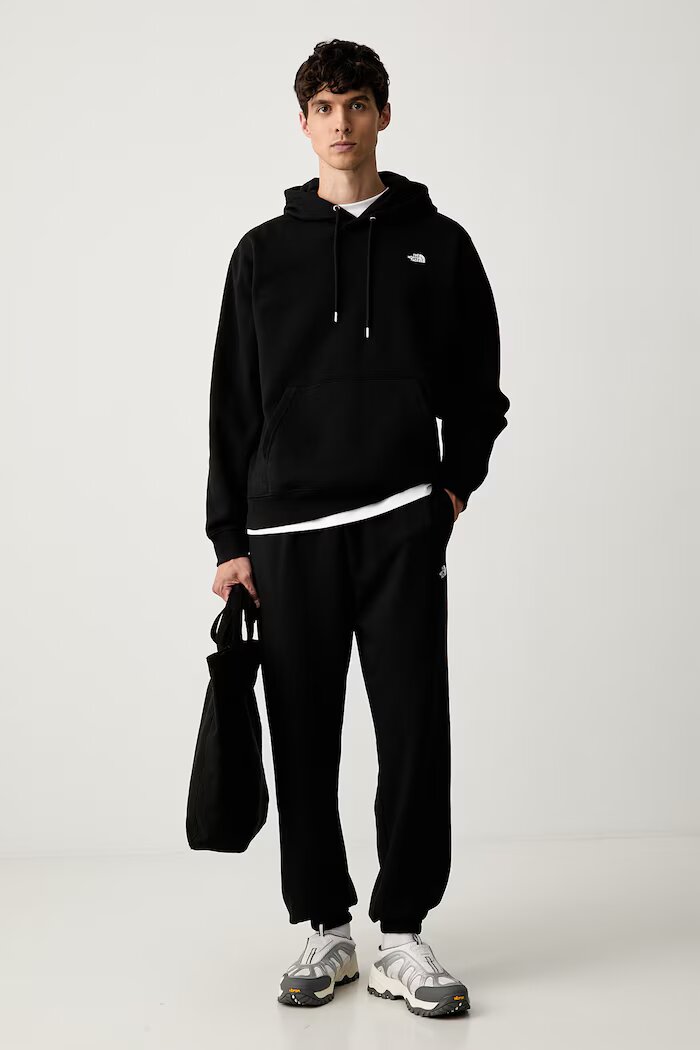 The North Face суичър с качулка мъжки с памук Essential черен NF0A8CW7JK31