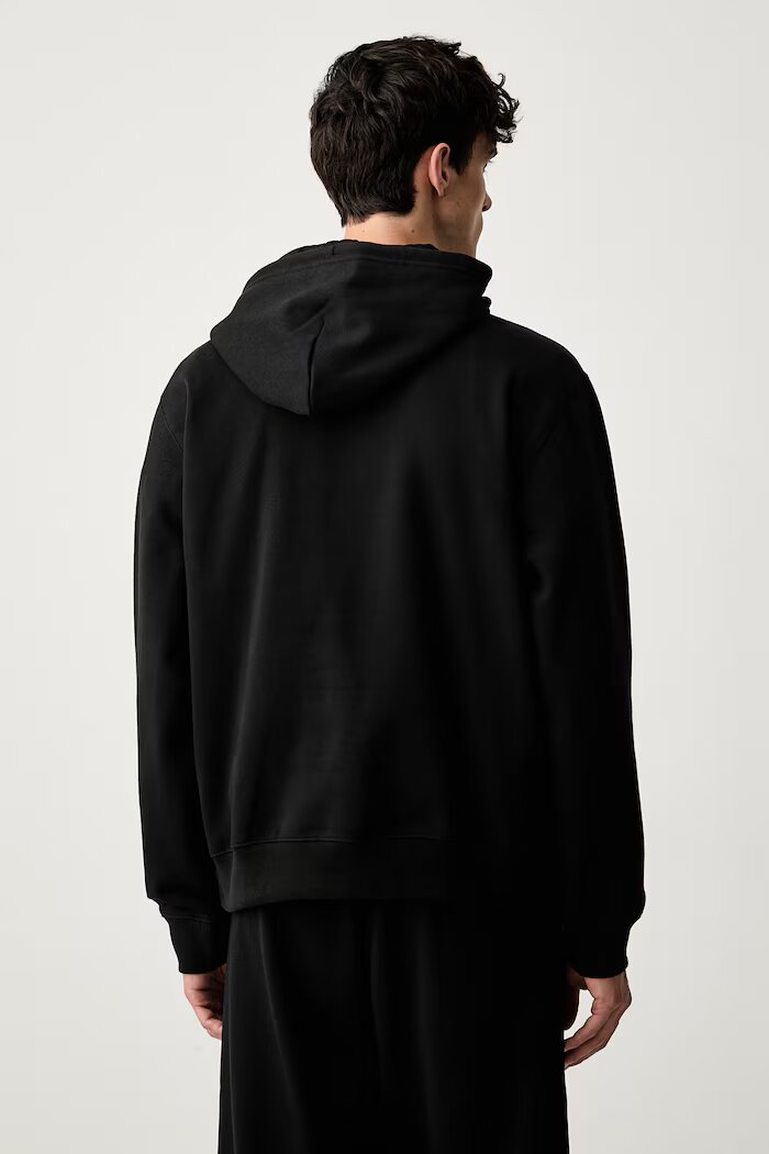 The North Face суичър с качулка мъжки с памук Essential черен NF0A8CW7JK31