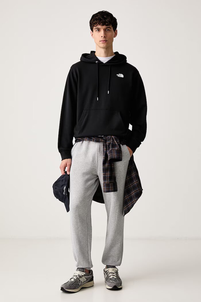 The North Face суичър с качулка с памук Essential черен NF0A8FX9JK31