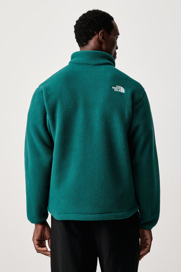 The North Face суичър с цип мъжки от полар Fleeski Fz Jacket тюркоазен NF0A88XQN4J1