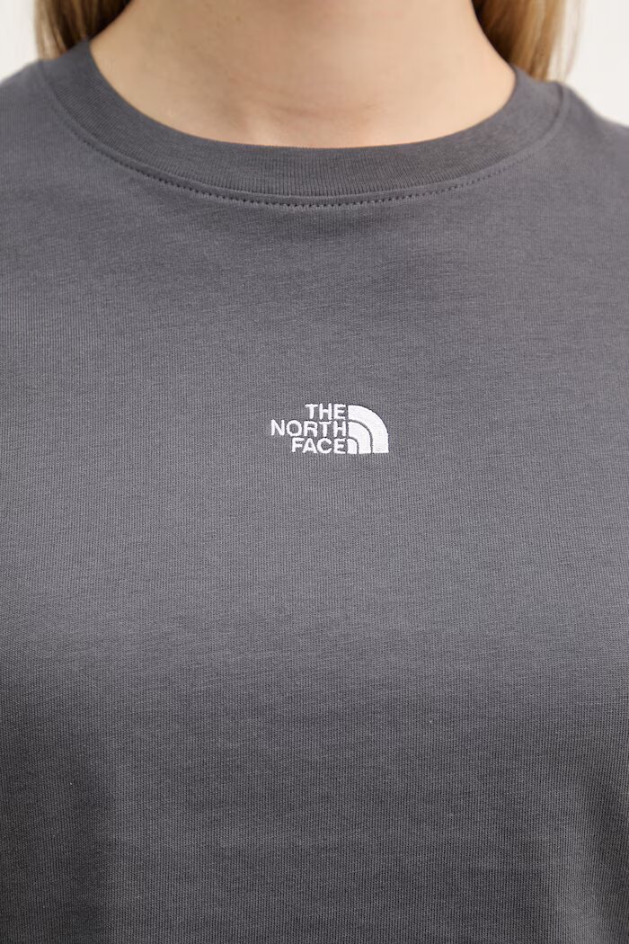 The North Face тениска basic дамска от памук Essential сива NF0A8GR1RHI1