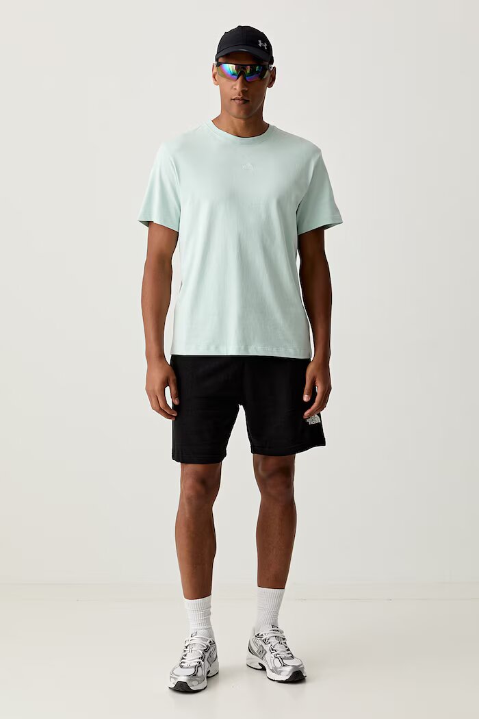 The North Face тениска basic мъжка от памук Essential Center Logo тюркоазена NF0A8GQEG701