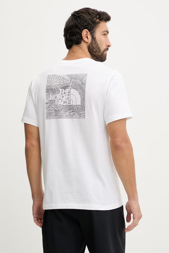 The North Face Тениска CELEBRATION в бяло с принт NF0A8GV2FN41