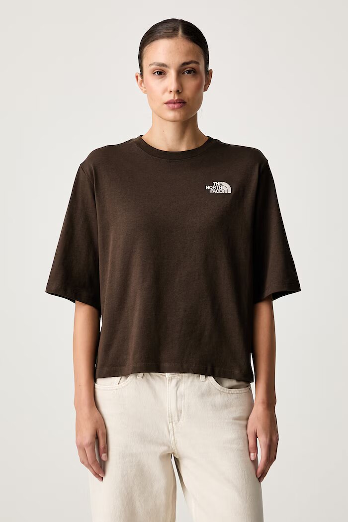The North Face тениска дамска от памук Hike Picnic кафява NF0A8JABNMF1