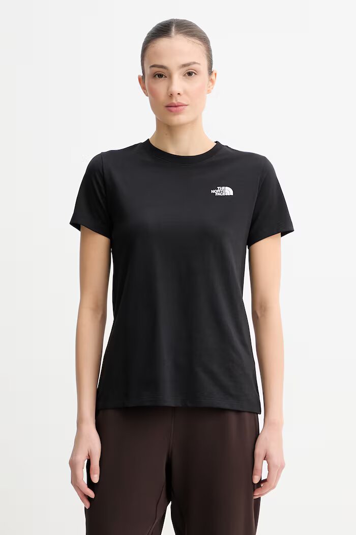 The North Face тениска дамска с памук EVOLUTION черна NF0A8FX7JK31