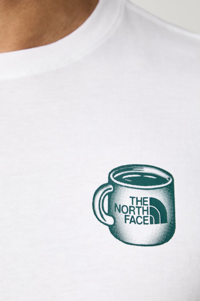 The North Face тениска мъжка от памук Basecamp бяла NF0A8JAAVD91