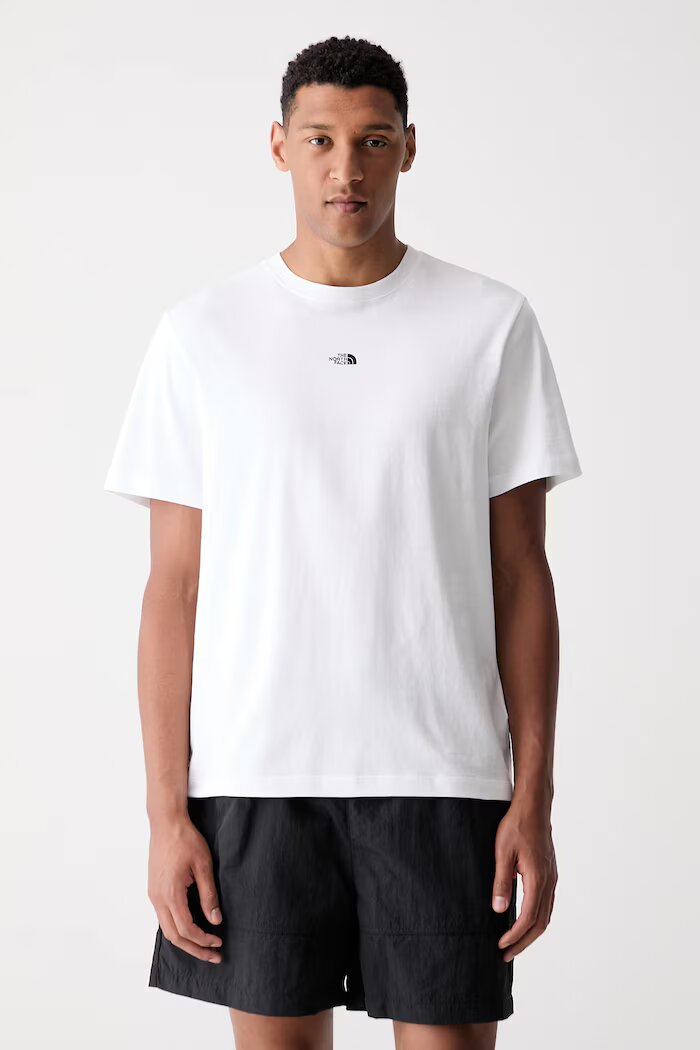 The North Face тениска мъжка от памук Essential Center Logo бяла NF0A8GQEFN41