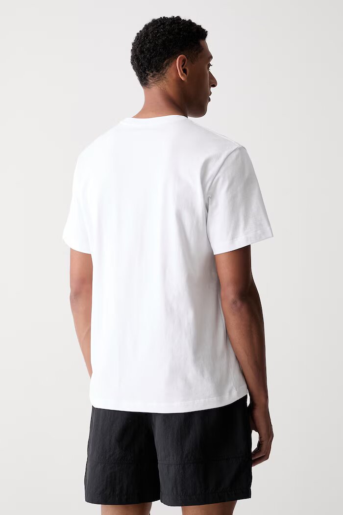 The North Face тениска мъжка от памук Essential Center Logo бяла NF0A8GQEFN41