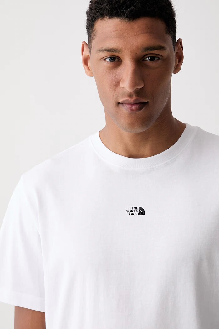 The North Face тениска мъжка от памук Essential Center Logo бяла NF0A8GQEFN41