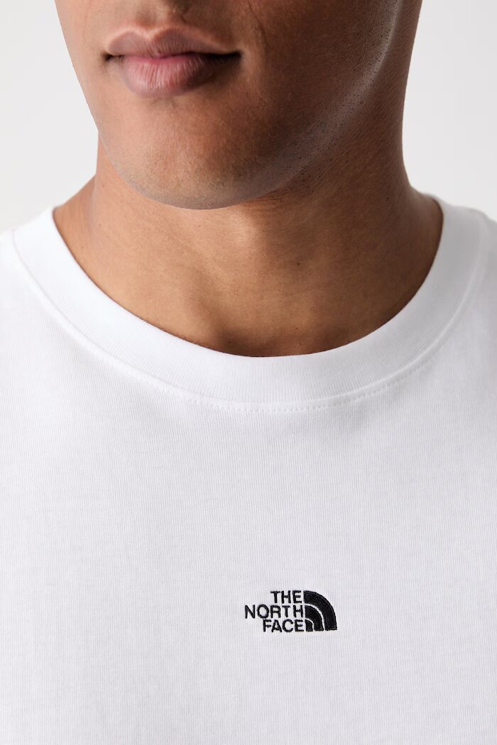 The North Face тениска мъжка от памук Essential Center Logo бяла NF0A8GQEFN41