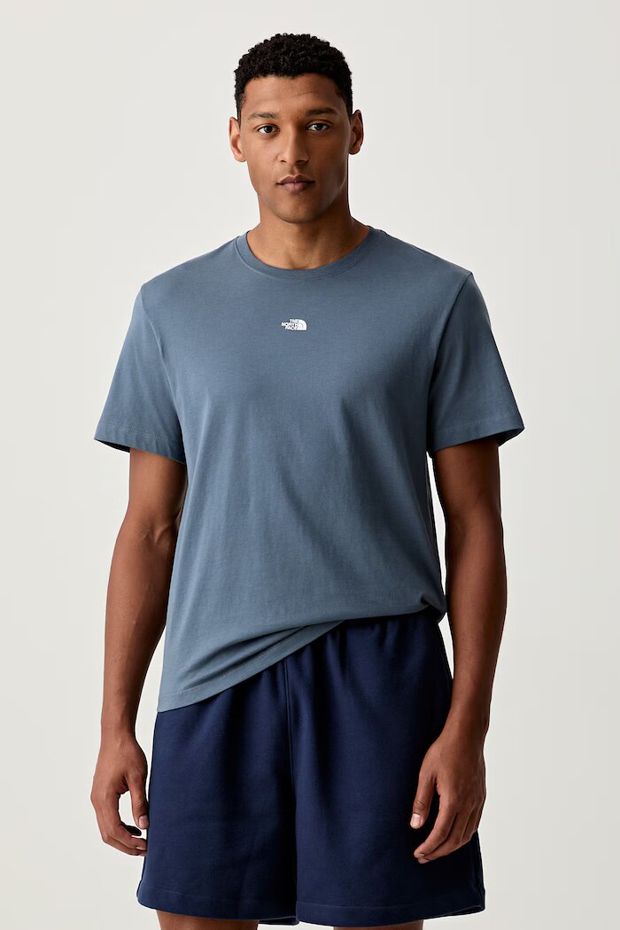 The North Face тениска мъжка от памук Essential Center Logo синя NF0A8GQE0U31