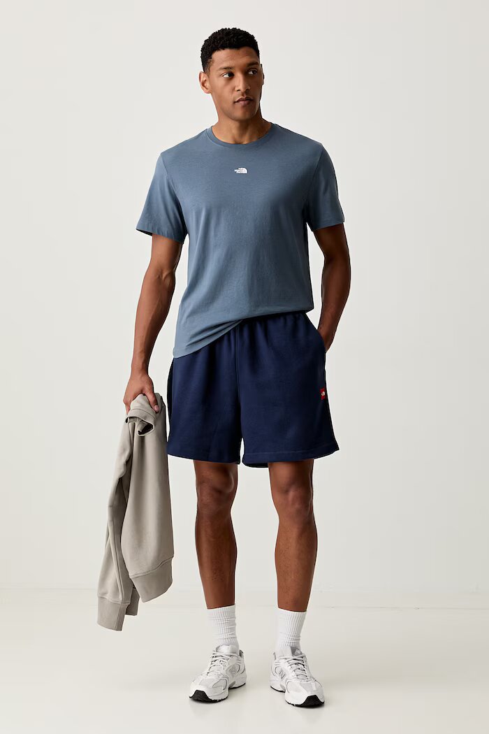 The North Face тениска мъжка от памук Essential Center Logo синя NF0A8GQE0U31