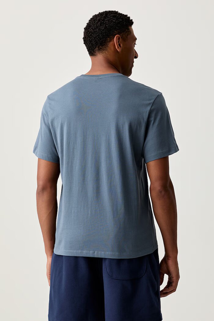 The North Face тениска мъжка от памук Essential Center Logo синя NF0A8GQE0U31