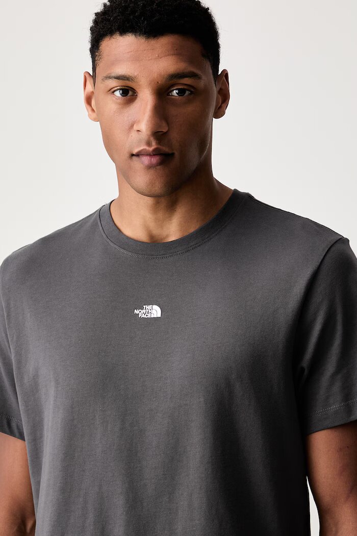 The North Face тениска мъжка от памук Essential Center Logo сива NF0A8GQERHI1