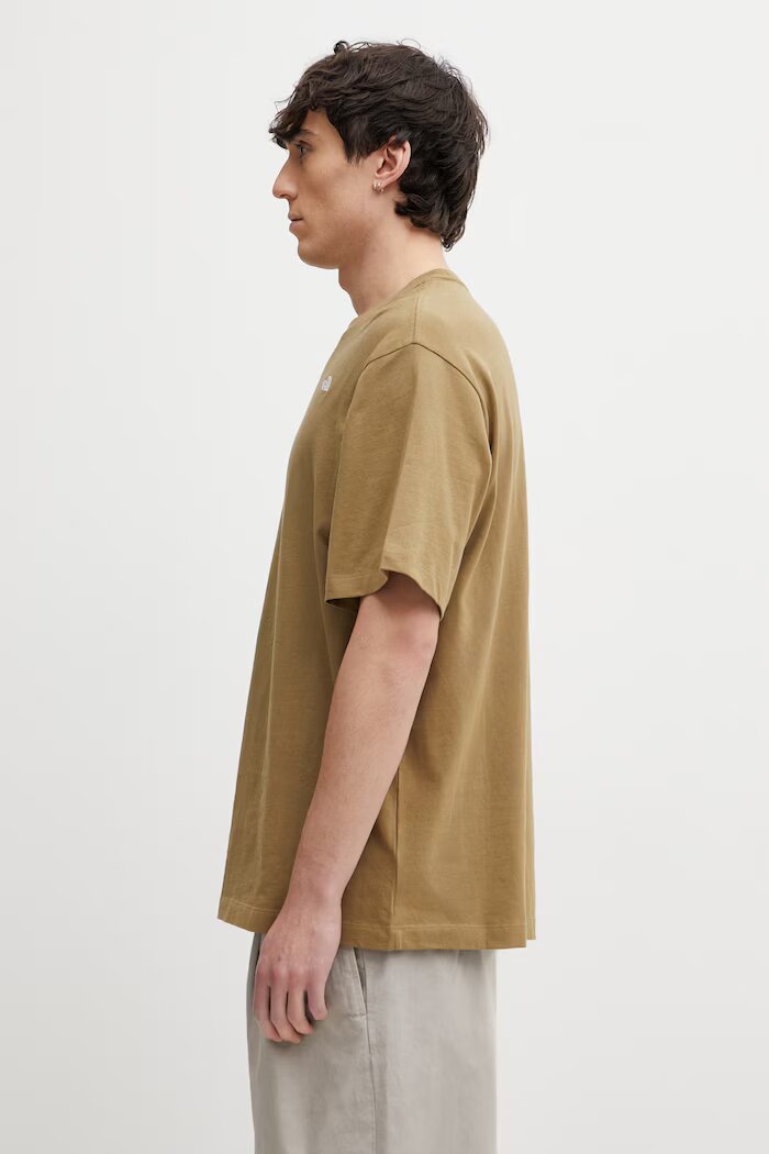 The North Face тениска мъжка от памук Essential Simple Dome зелена NF0A8EVW2EL1