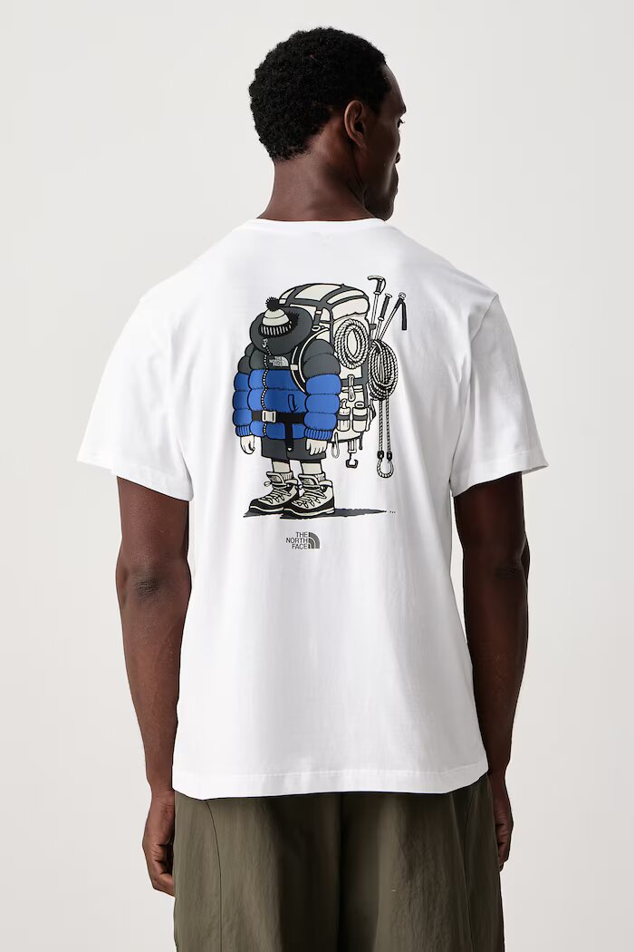 The North Face тениска мъжка от памук Gear up Relaxed бяла NF0A8JB4FN41