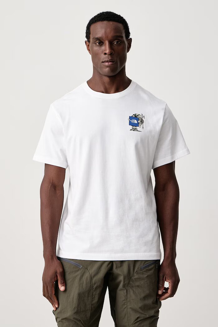 The North Face тениска мъжка от памук Gear up Relaxed бяла NF0A8JB4FN41