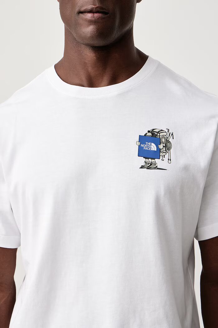 The North Face тениска мъжка от памук Gear up Relaxed бяла NF0A8JB4FN41