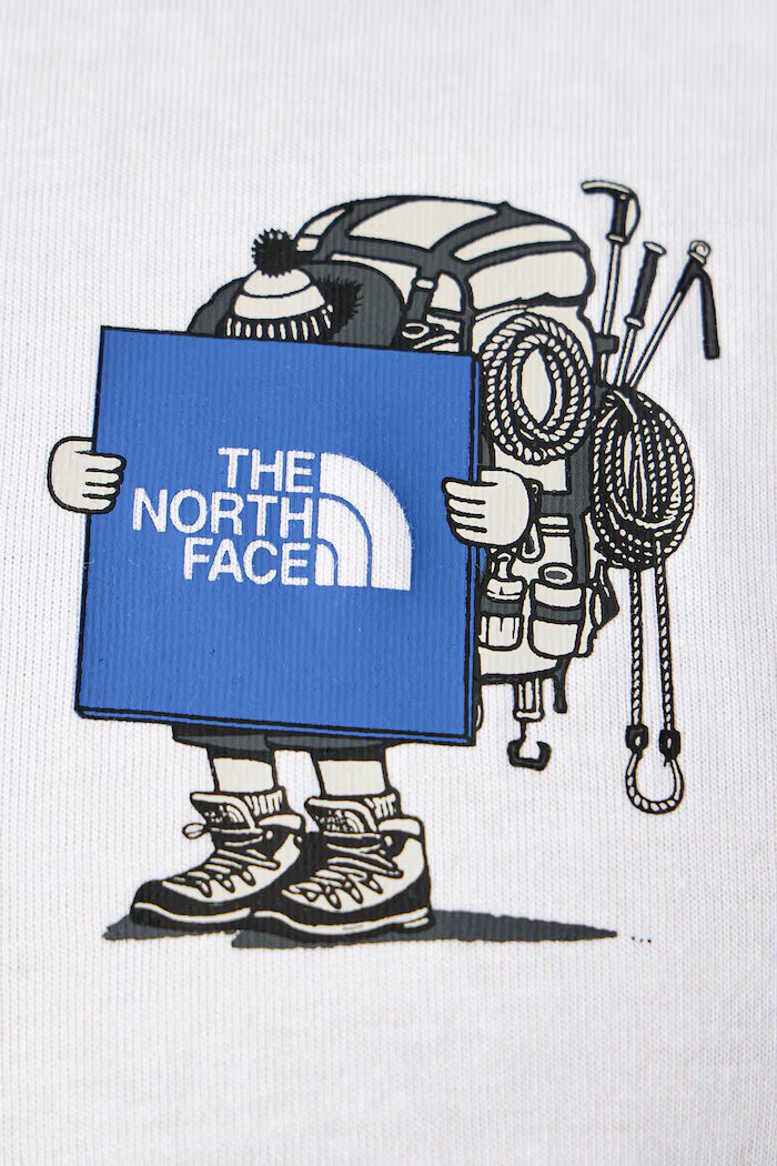 The North Face тениска мъжка от памук Gear up Relaxed бяла NF0A8JB4FN41