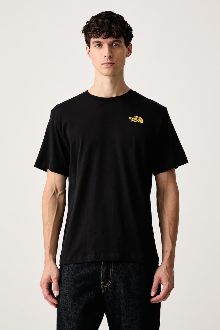 The North Face тениска мъжка от памук Pitch a tent Relaxed черна NF0A8H59JK31