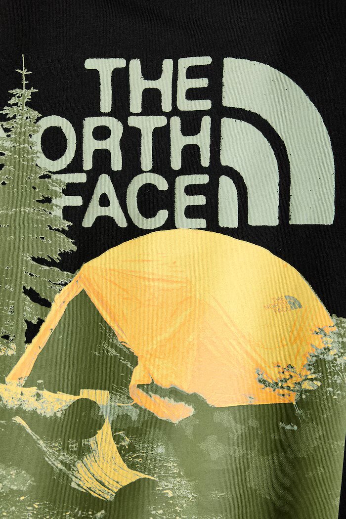 The North Face тениска мъжка от памук Pitch a tent Relaxed черна NF0A8H59JK31
