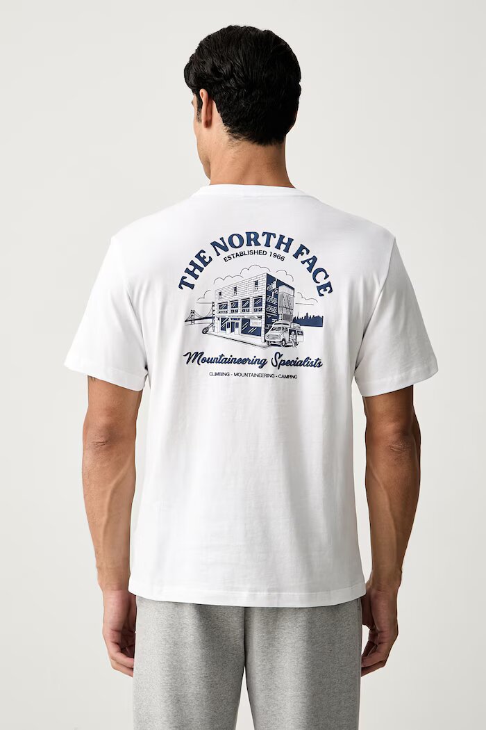 The North Face тениска мъжка от памук Relaxed бяла NF0A8JACFN41