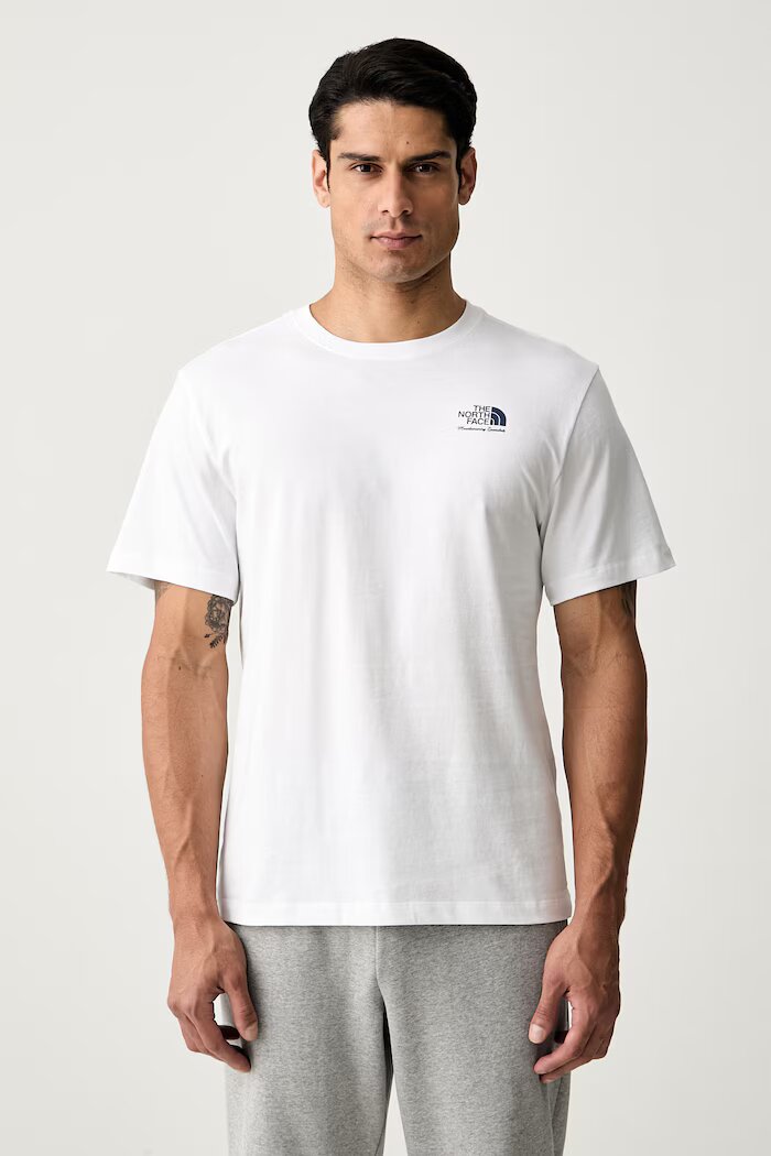 The North Face тениска мъжка от памук Relaxed бяла NF0A8JACFN41