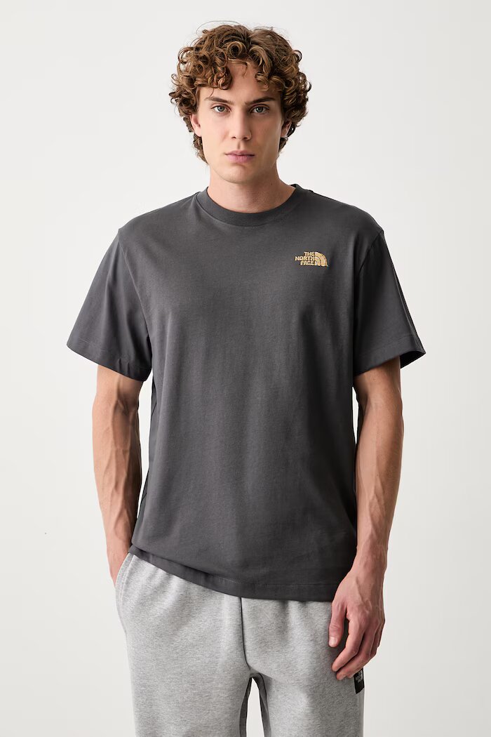 The North Face тениска мъжка от памук Relaxed сива NF0A8JBERHI1