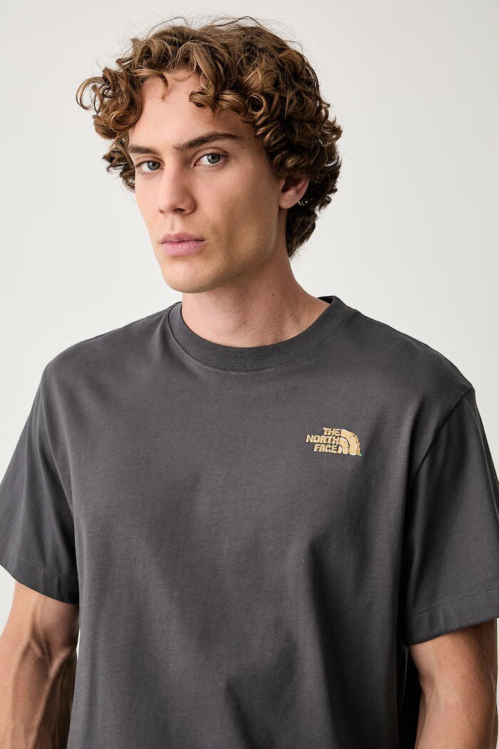 The North Face тениска мъжка от памук Relaxed сива NF0A8JBERHI1