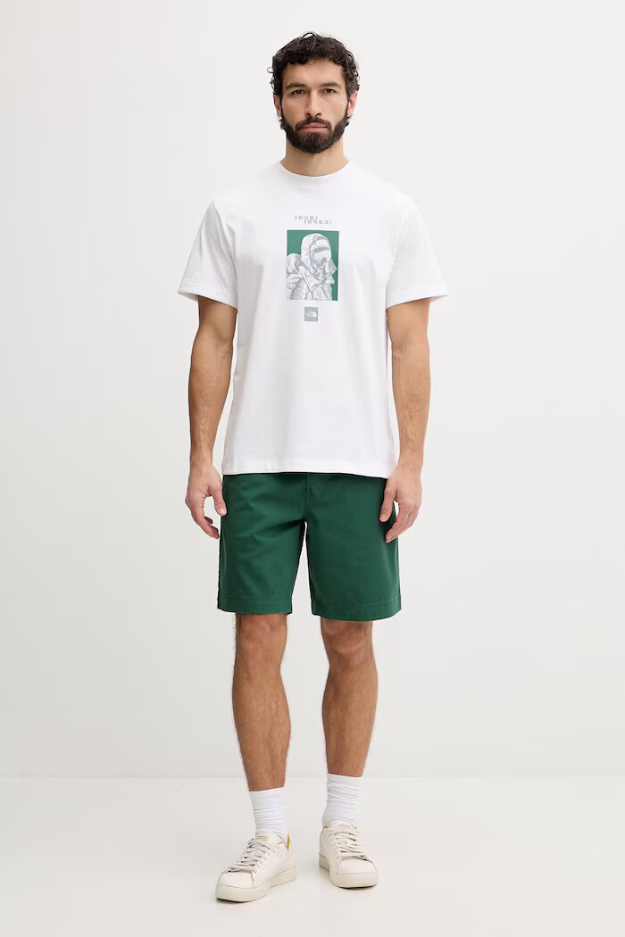 The North Face тениска мъжка памучна EXPLORER RELAXED бяла NF0A8G9MFN41
