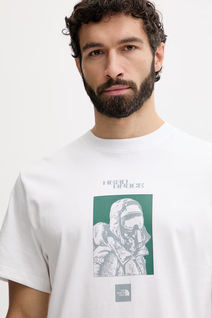 The North Face тениска мъжка памучна EXPLORER RELAXED бяла NF0A8G9MFN41