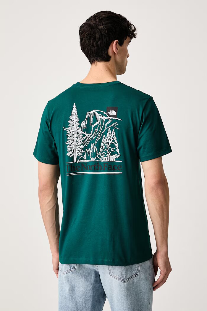 The North Face тениска мъжка с памук Monte зелена NF0A8JAVN4J1