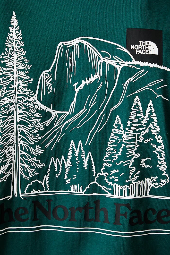 The North Face тениска мъжка с памук Monte зелена NF0A8JAVN4J1