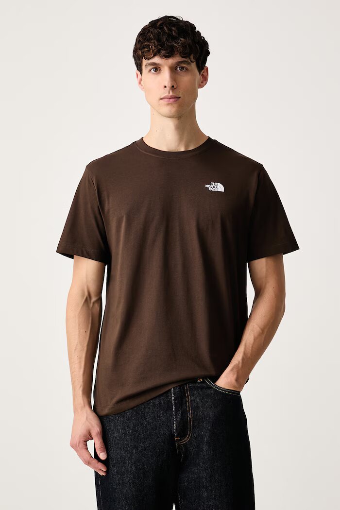 The North Face тениска мъжка с памук Simple Dome кафява NF0A8CZ2NMF1