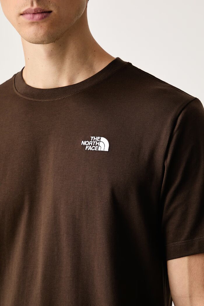 The North Face тениска мъжка с памук Simple Dome кафява NF0A8CZ2NMF1