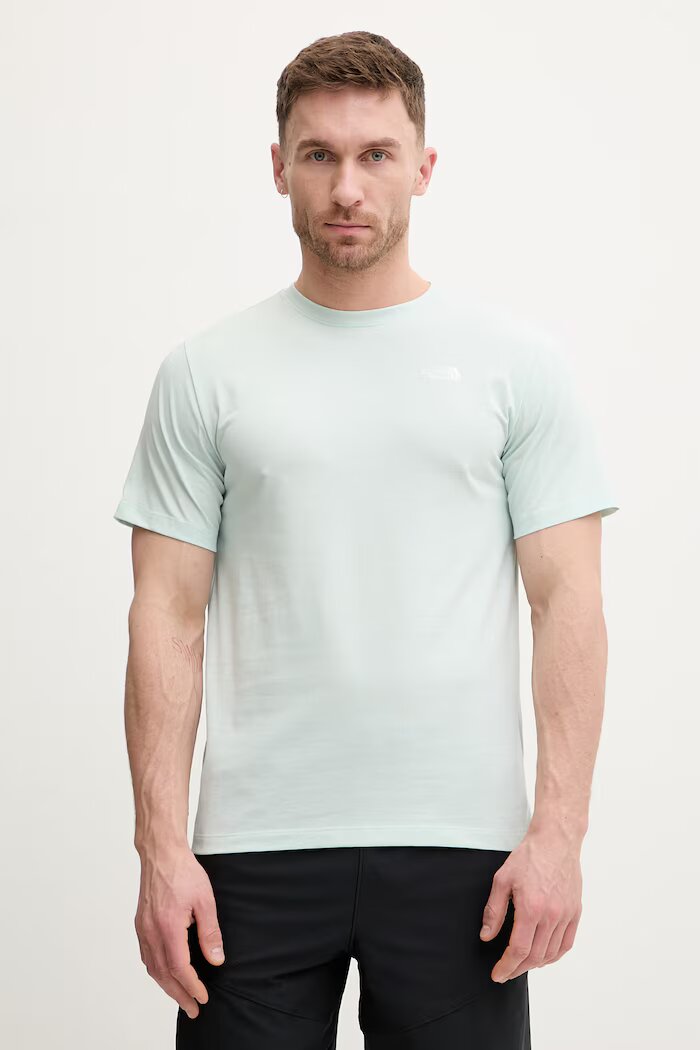 The North Face Тениска Simple Dome в зелено с изчистен дизайн NF0A8CZ2G701