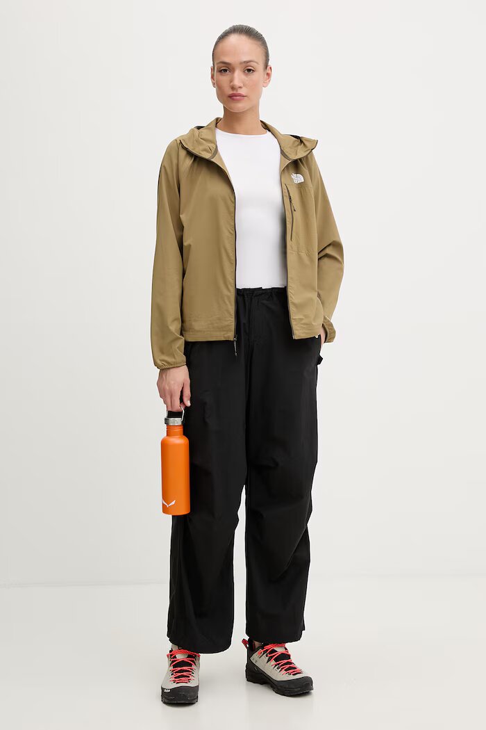 The North Face туристическо яке дамско Woven зелено NF0A8ER2JV41