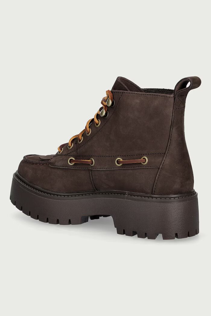 Timberland боти с платформа дамски от набук Stone Street кафяви TB0A27YZW071