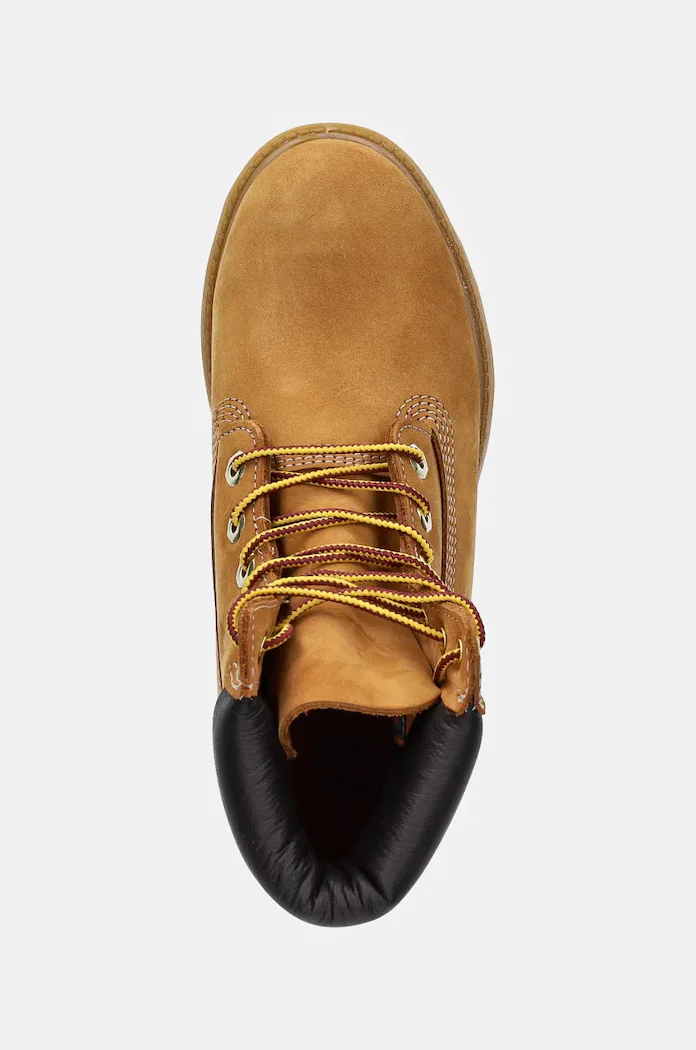Timberland Кожени обувки Premium 6 Inch в кафяво с равна подметка с лека изолация TB1103617131