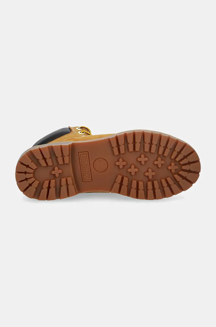 Timberland Кожени обувки Premium 6 Inch в кафяво с равна подметка с лека изолация TB1103617131