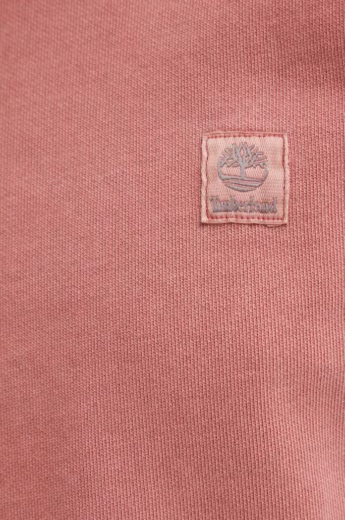 Timberland Суичър в розово с качулка с апликация TB0A5U9KEG61