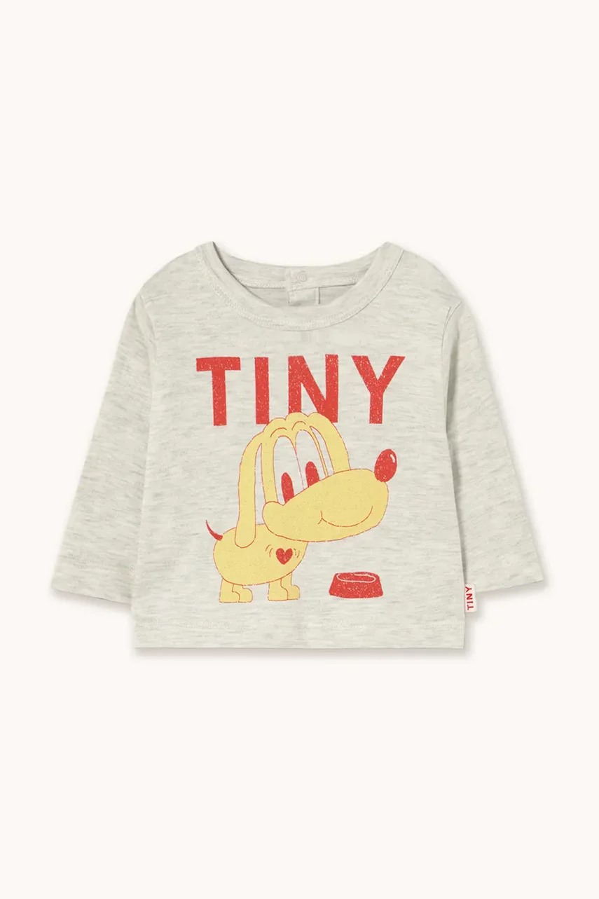 Tinycottons Бебешка блуза с дълги ръкави PUPPY GRAPHIC BABY TEE