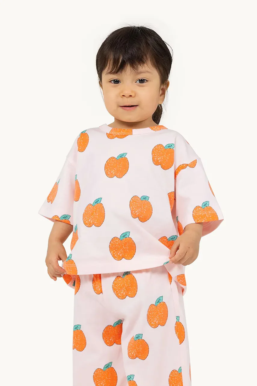 Tinycottons Бебешка памучна тениска APPLES BABY TEE