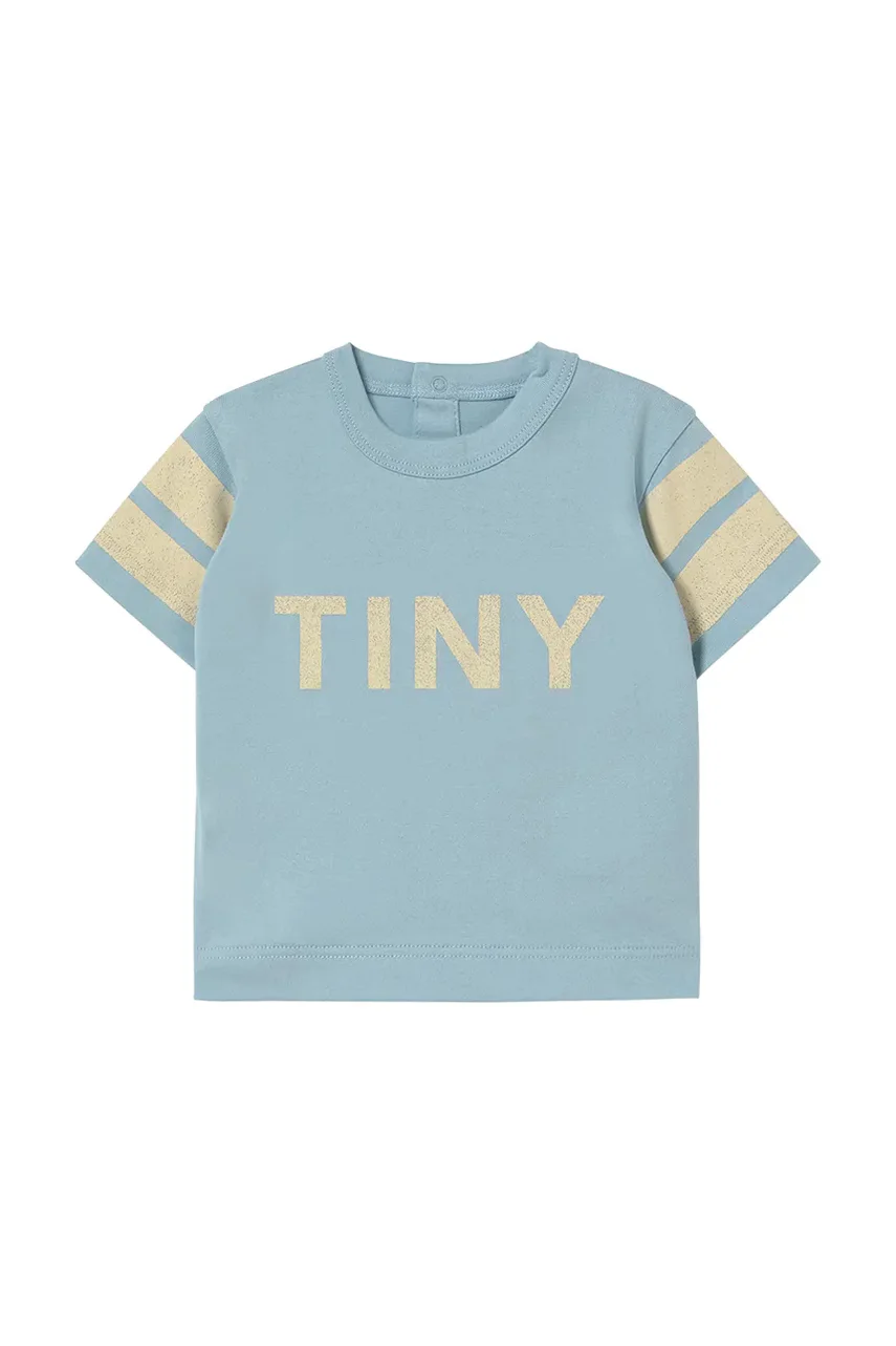 Tinycottons Бебешка памучна тениска STRIPES LOGO BABY TEE