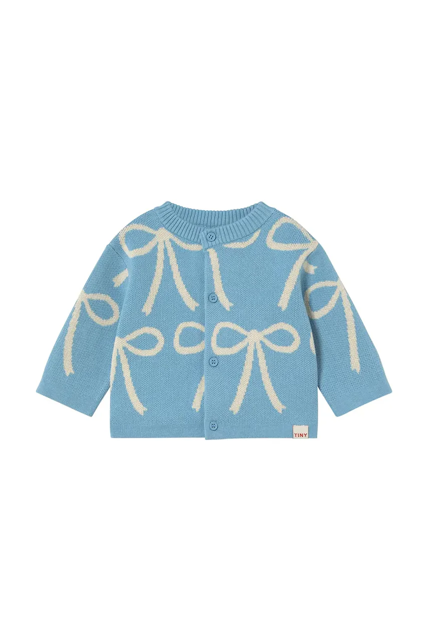 Tinycottons Бебешка памучна жилетка BOWS CARDIGAN BABY
