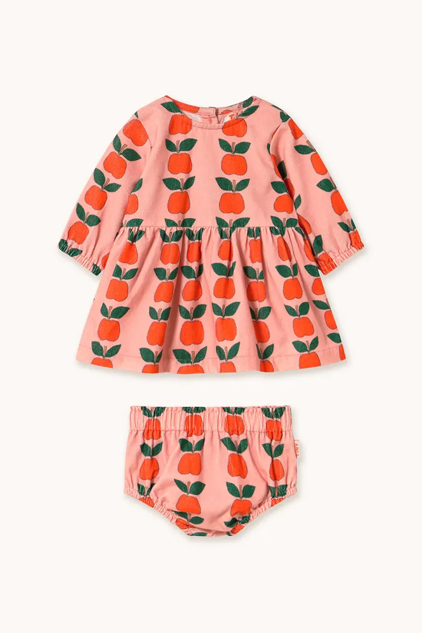 Tinycottons Бебешка рокля APPLES BABY SET