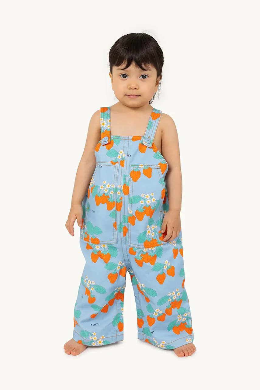 Tinycottons Бебешки гащеризон BABY STRAWBERRIES DUNGAREE