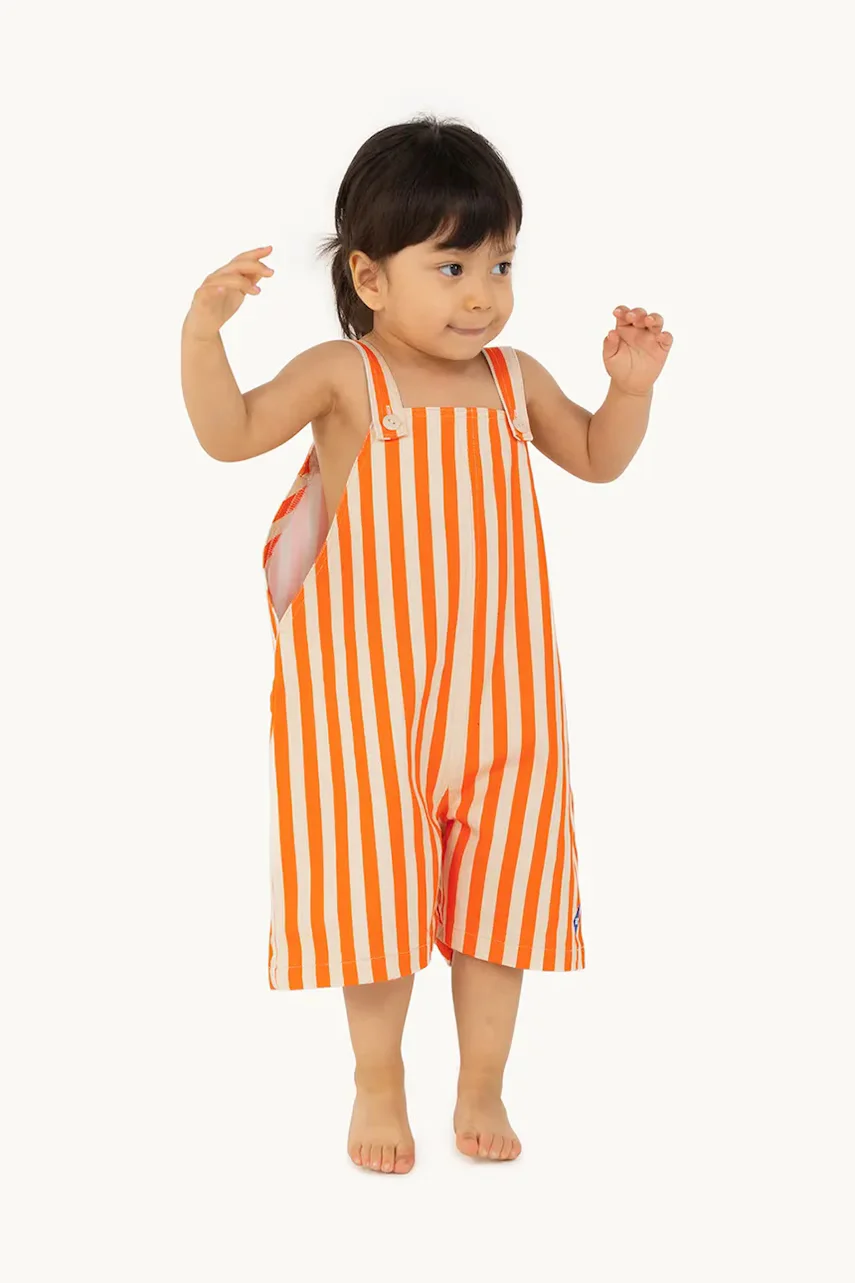 Tinycottons Бебешки гащеризон STRIPED SHORT DUNGAREE